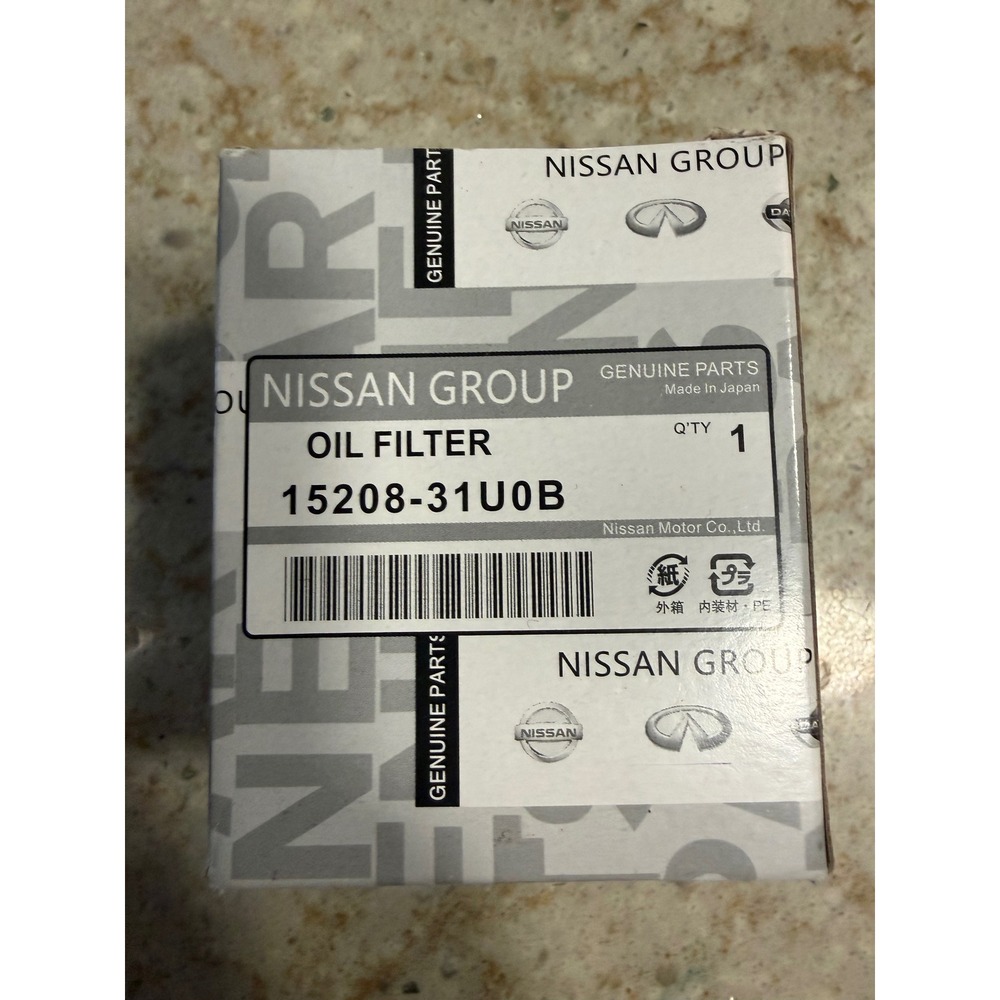 Nissan Genuine Parts Oil Filter 15208-31U0B Made in Japan OEM New